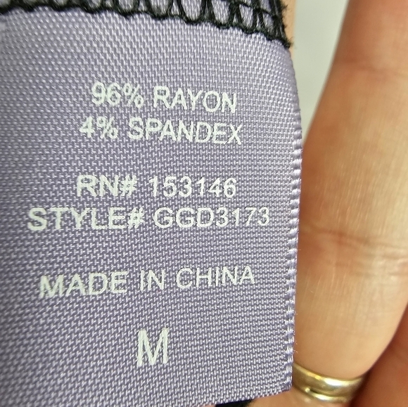 Good Luck Girl Black Ribbed Spaghetti Strap Button Down Dress Size Medium NWOT - Picture 2 of 4